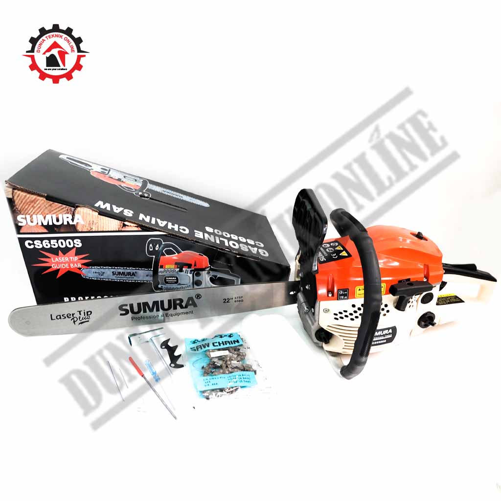 Chain Saw SUMURA 22" Laser Chainsaw Mesin Gergaji Potong Belah Kayu