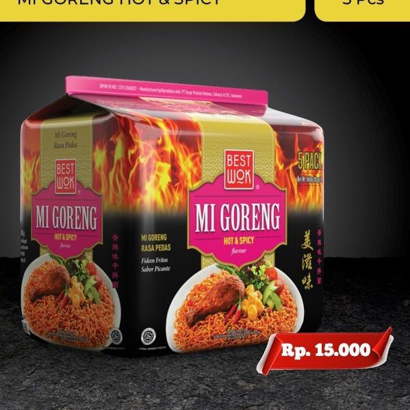 

⚡️Termurah⚡️ Mie Goreng BEST WOK Rasa Original & Spicy Isi 5 bungkus (1 pack) 