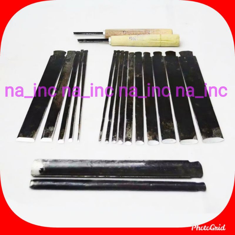 Alat pahat ukir - tatah ukir kayu jepara baja murah