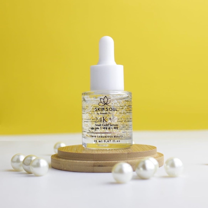 Skin Soul Brightening 24K Snail Gold Face Serum By Amanda Manopo