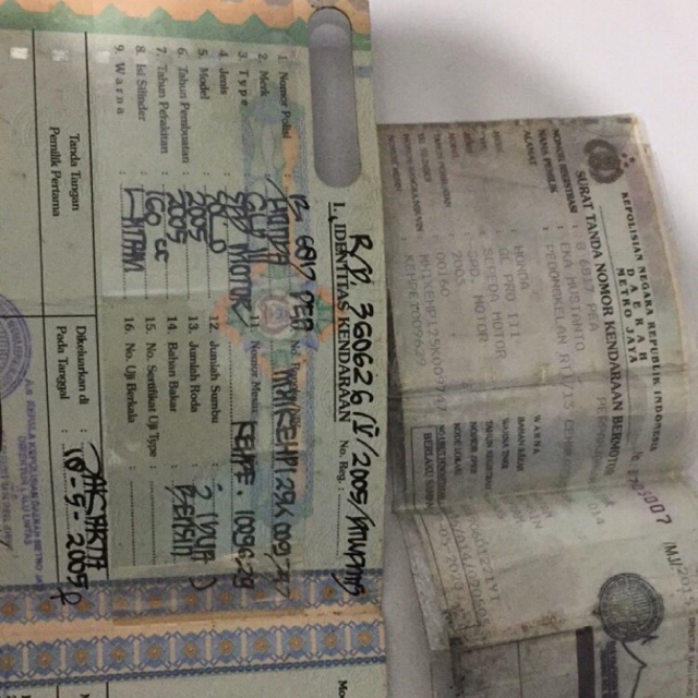 Surat megapro lengkap