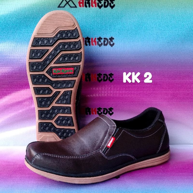 SEPATU KULIT ASLI KICKERS PRIA
