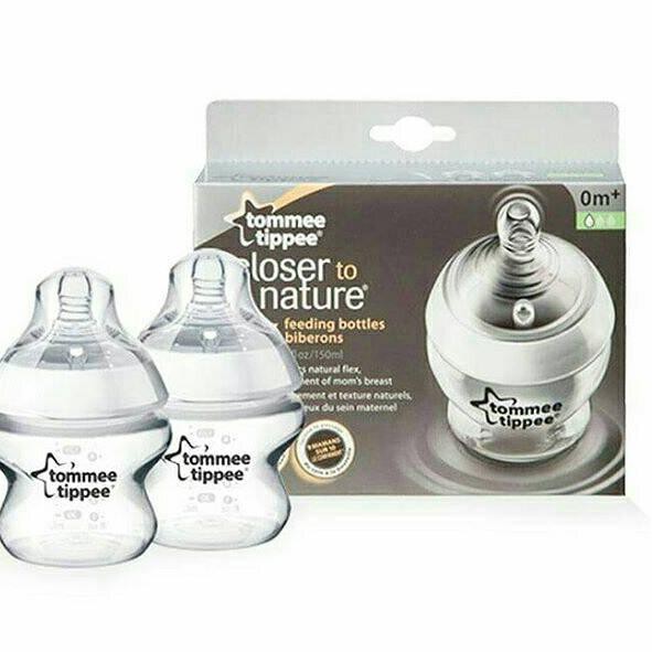 new. [Satuan / Isi 2] Tommee Tippee Closer to Nature Bottle 150 ml / Botol Susu Tommee Tippee 150ml