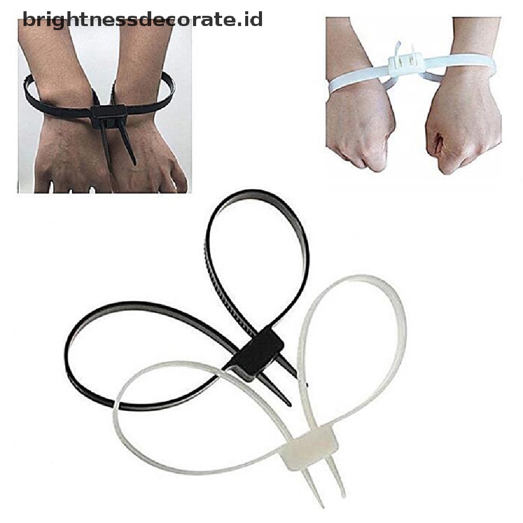 1 Pc Kabel Ties Borgol Ganda Bahan Plastik Nilon Untuk Polisi