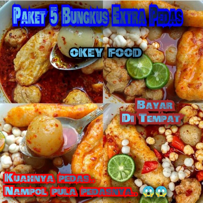 

Baso Aci cilok okey instan 5bks di jamin mantap rasanya