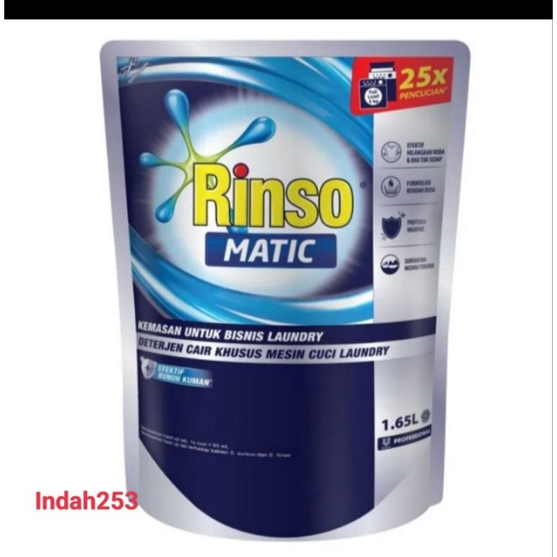 Rinso Matic Liquid Detergent Professional 1.65 Liter