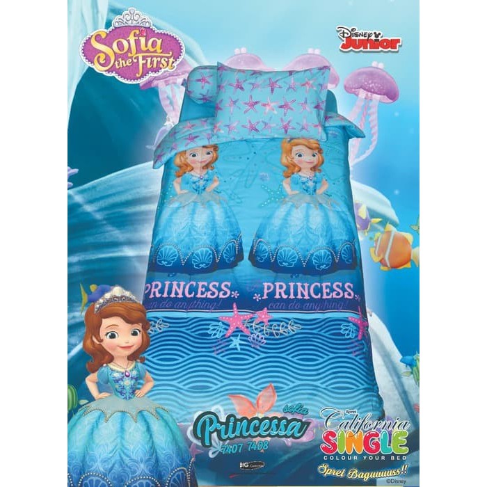BEDCOVER SET CALIFORNIA SOFIA PRINCESSA 120 No.3 BCS DISNEY BED COVER