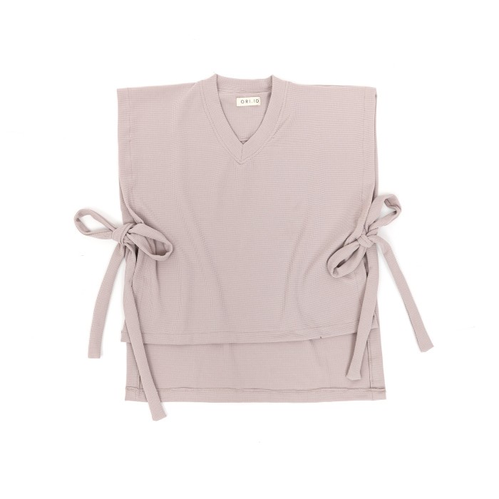 JAKET WANITA Pinar Vest Waffer Premium - Ivory JUMBO OVERSIZE KEKINIAN PARASUT KOREA IMPORT TERBARU 