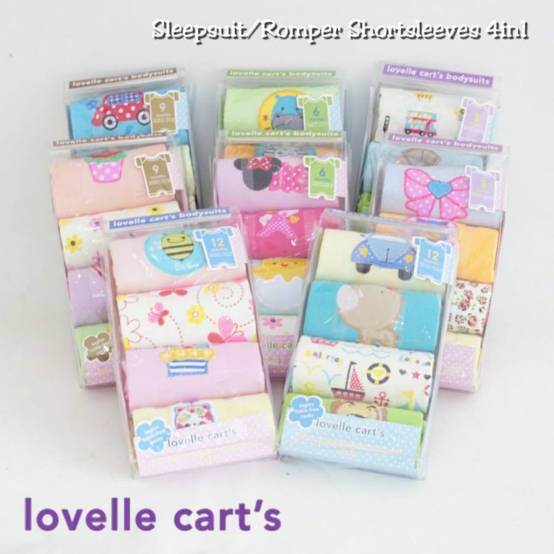 SNI (1 pcs) ROMPER LOVELLE CAR'T Romper Bayi Romper 4in1