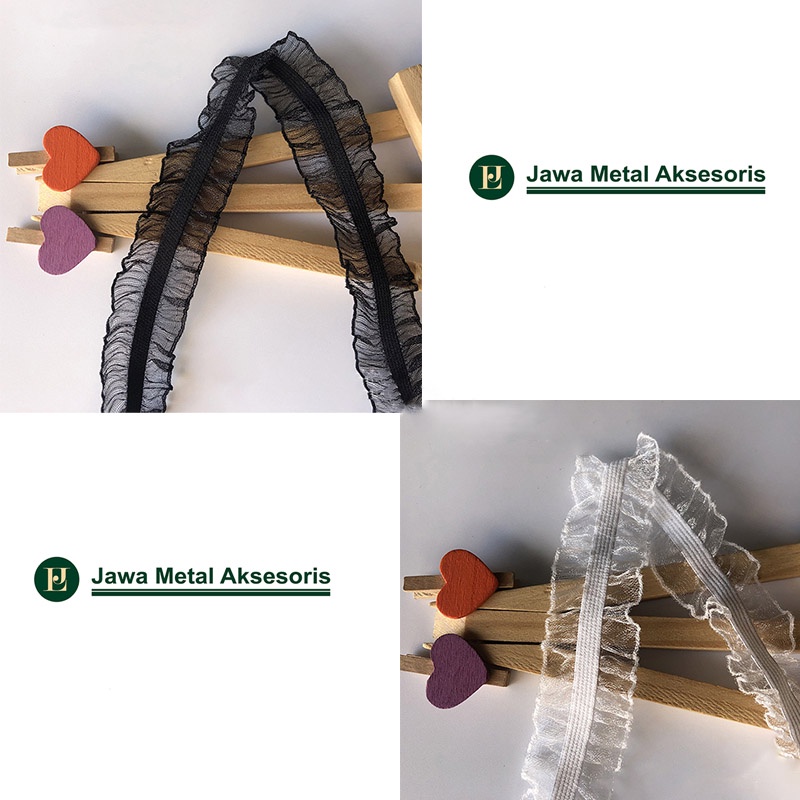 Jawa Elastis Lace Renda Motif Renda Kain Elastis Aksesoris Kain Baju Gamis Pakaian Garmen 10#P25L088