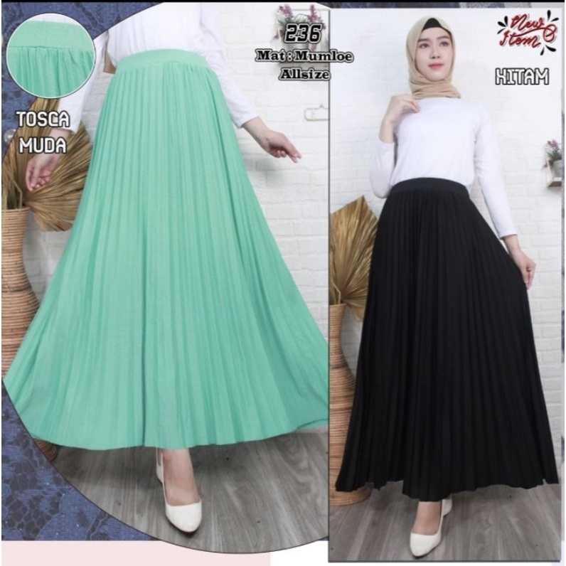 Rok Plisket Panjang Rok Plisket Premium Brand KOREA Rok Plisket Lurus Rok Plisket Wanita Kekinian