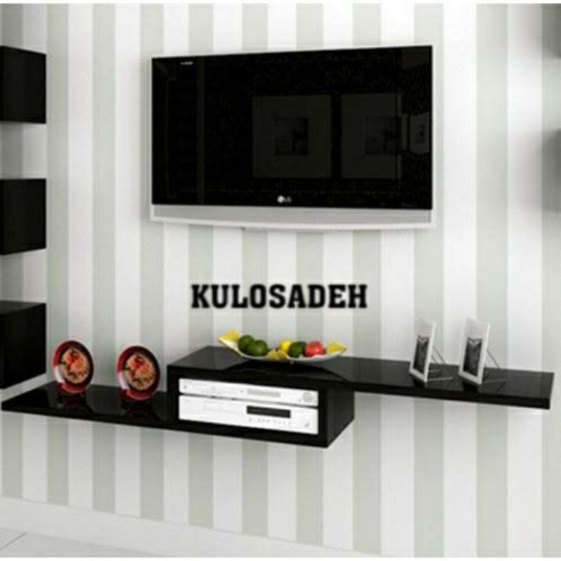 Model rak make up kosmetik dinding pot kamar bunga kembang dari kayu tempel minimalis besi buku tv j