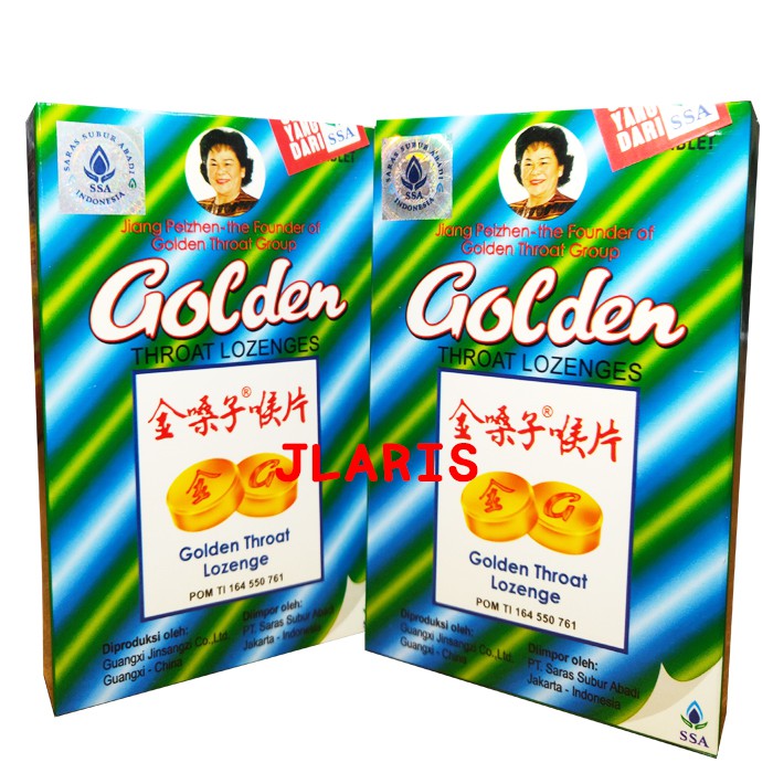 

Golden Throat Lozenges / Permen Tenggorokan - Untuk Radang Tenggorokan