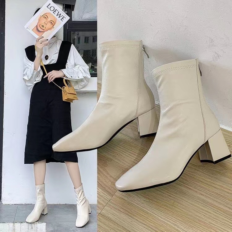 Sepatu Boots Heels Flat Wanita Korea Import Premium Quality F30