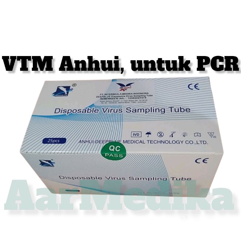 VTM Anhui Isi 25pcs Kemenkes RI AKL