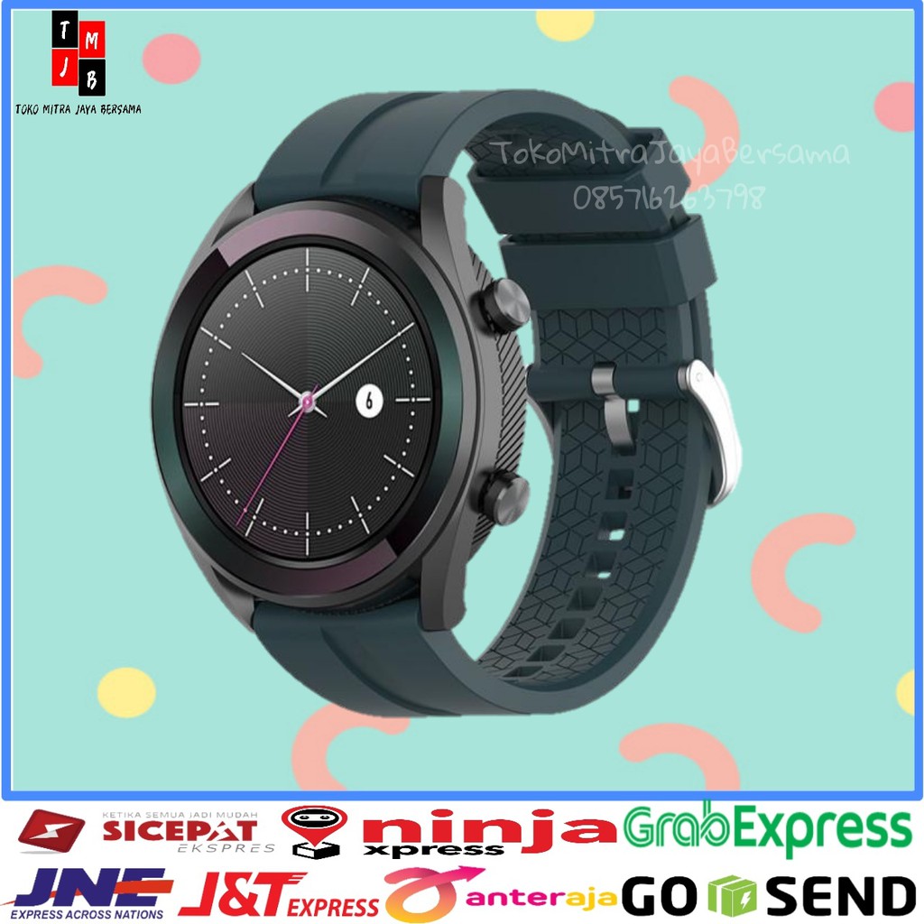 STRAP SILIKON 22mm SMARTWATCH HUAWEI GT2 46mm GT ACTIVE HONOR MAGIC BAND SAMSUNG MOTIF GARIS-Hijau Army