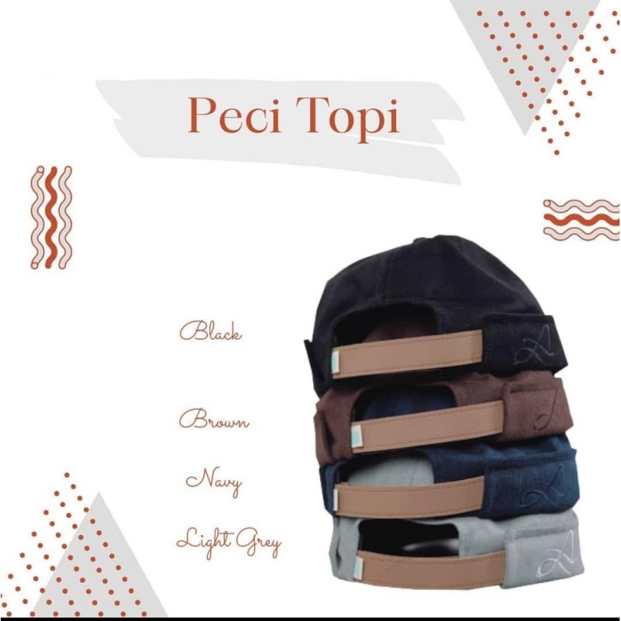 Peci Topi Polos / Peci Unik / Miki Hat Aahva