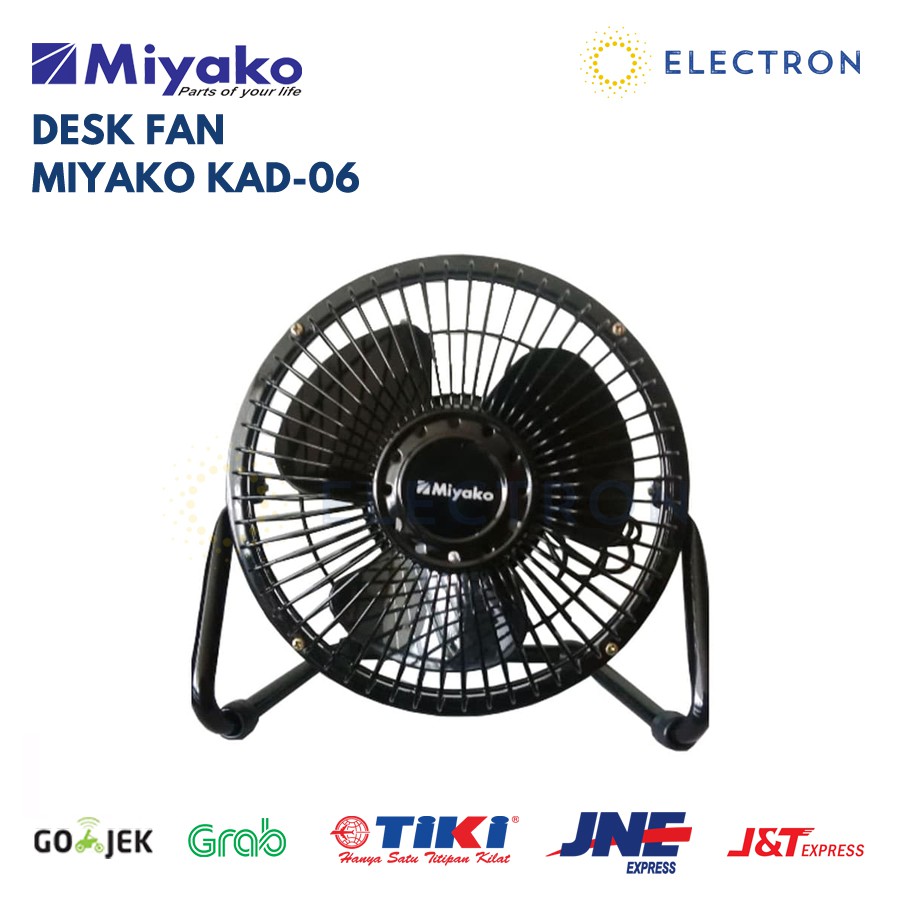Desk Fan 6 Inch Miyako KAD06 KAD 06 Kipas Angin Meja Duduk Kecil