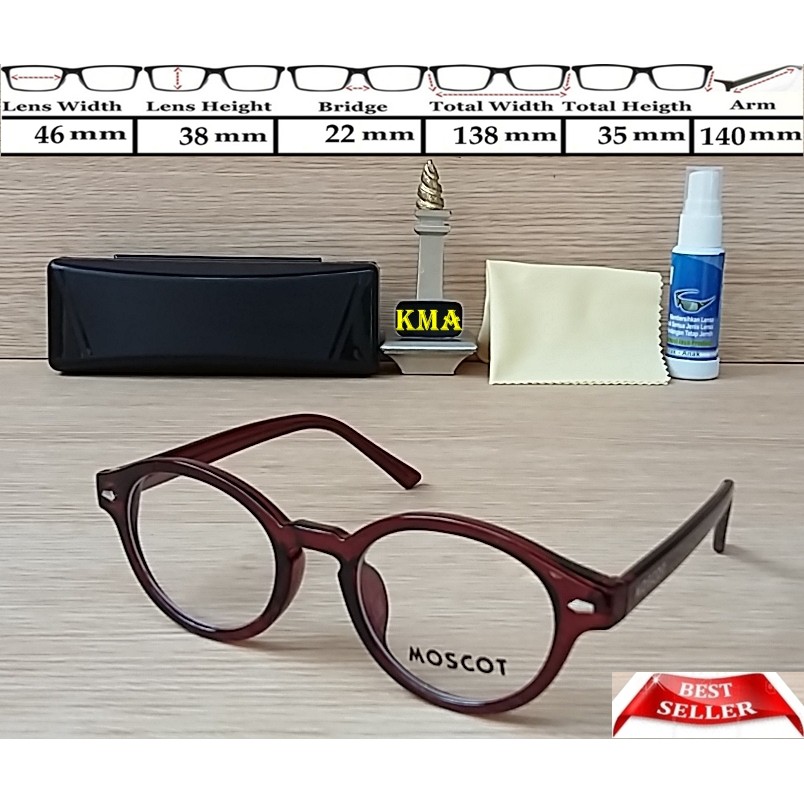 kacamata minus / frame moscot / frame bulat / kacamata moscot-897