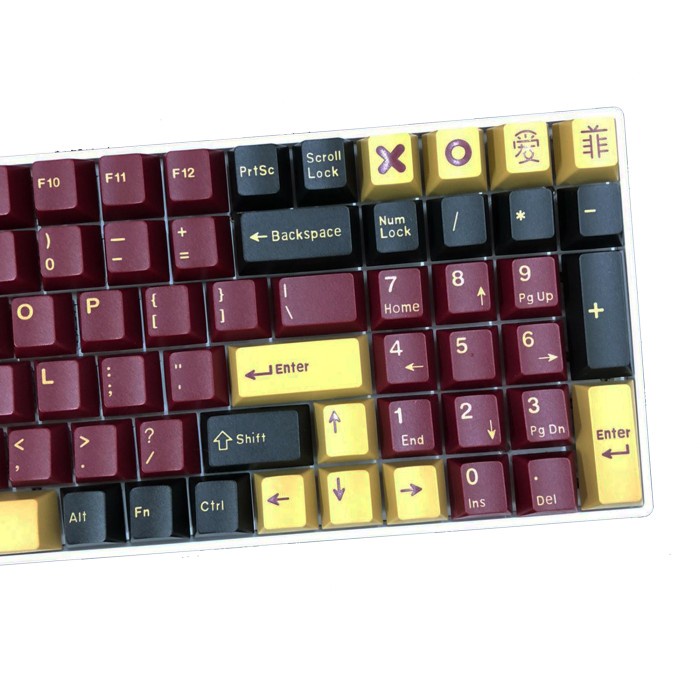 KEYCAPS ABS RED SAMURAI CHERRY PROFILE DOUBLE SHOT MECHANICAL KEYBOARD