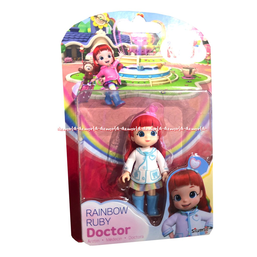 Rainbow Ruby Doctor Mainan Boneka Mini Kecil Baju Dokter Rainbow Ruby Doctor Action Figure