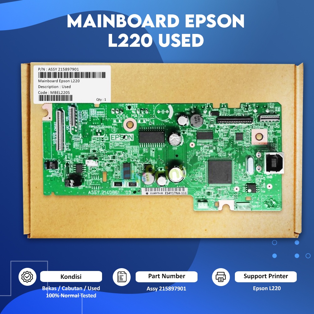 Mainboard Bekas Like New L220, Motherboard L220 Used