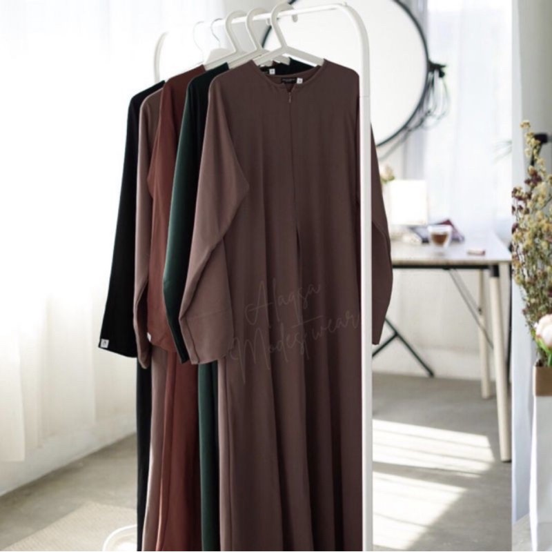 asik abaya marzan anti uv cocoa by al aqsa modest wear