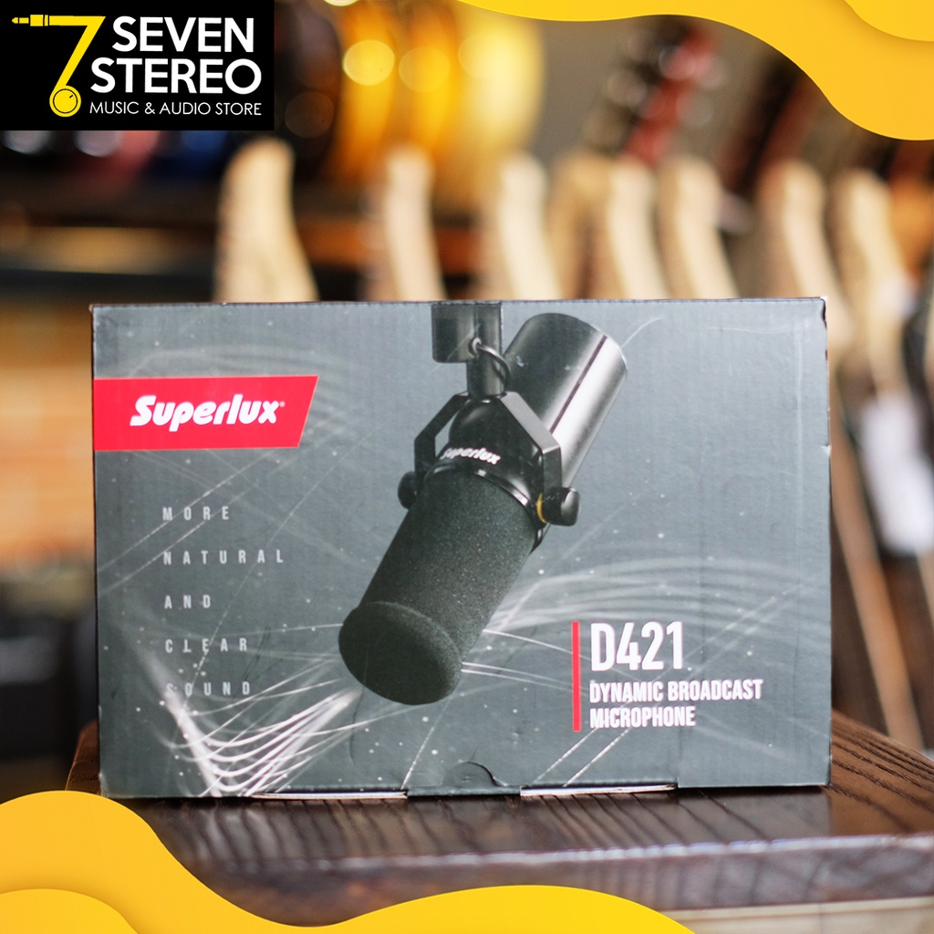 Superlux D421 Dynamic Broadcast Microphone bukan SHURE SM7B