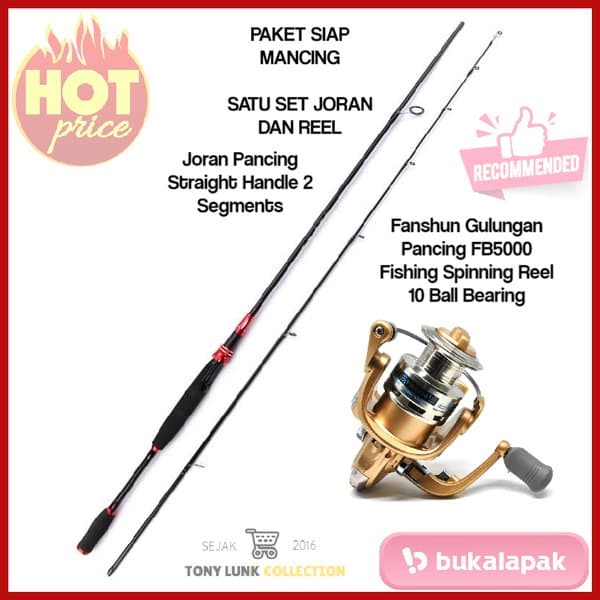 TERBARU SATU SET PANCING LAUT-JORAN Pancing Straight Handle 2
