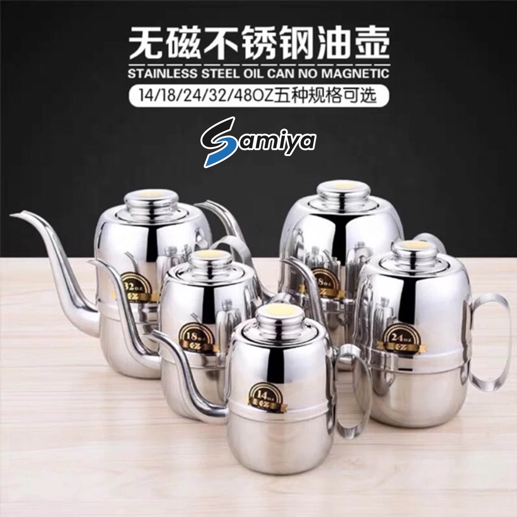 Olive Kettle Gooseneck 420ml 540ml 960ml / Teko Kopi Leher Angsa 14oz 18oz 32oz