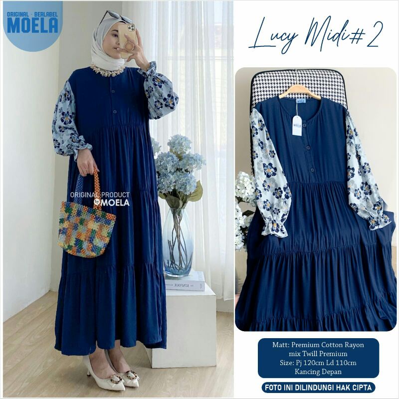MAUSI, LUCY,MIOMI,BISTY Midi Dress Ori by Moela