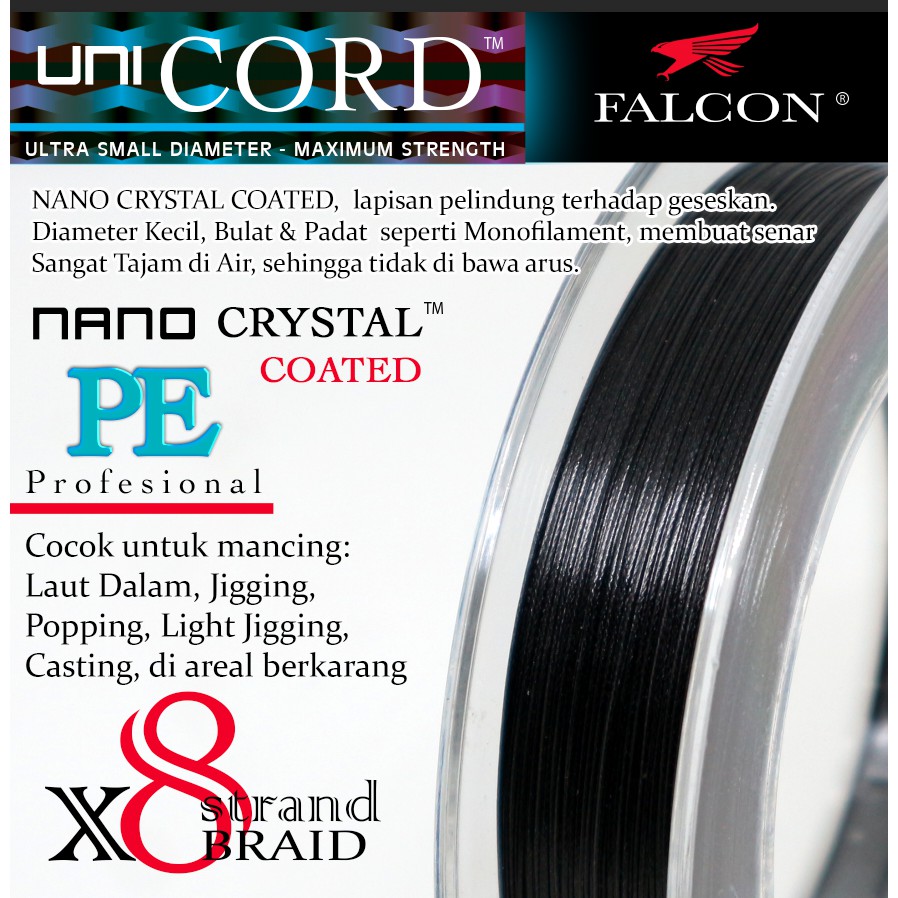 Senar PE X8 Falcon Uni Cord Nano Crystal Coated 150M