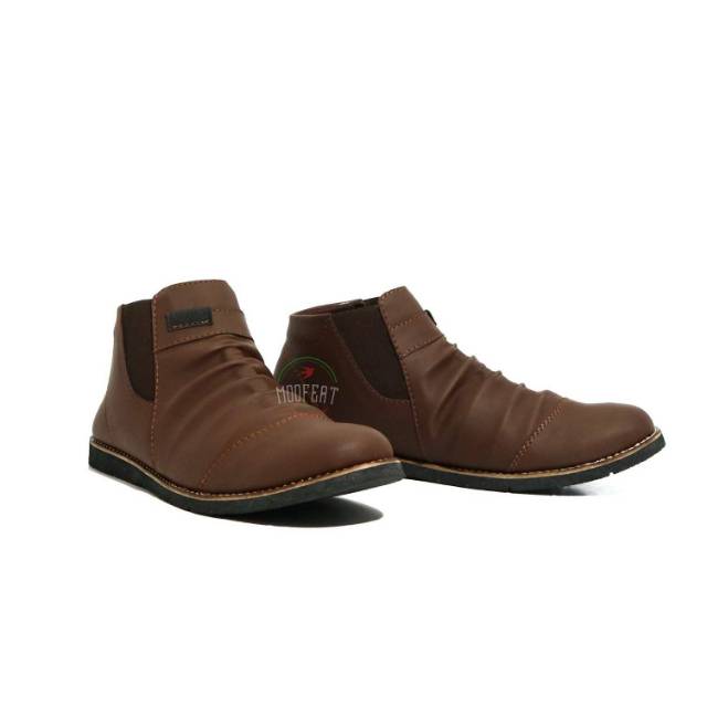 Sepatu Outdoor Pria, Moofeat Footwear Leather, Sepatu Semi Boot Kulit pria murah, Moofeat coolen