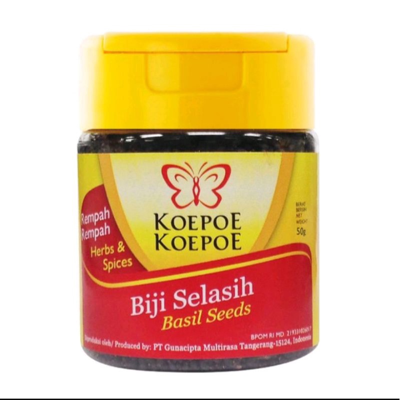 

Biji Selasih Koepoe / Basil Seeds 50gr