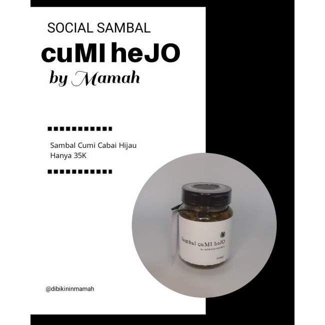 

Sambal MIJO ( Cumi Hejo )