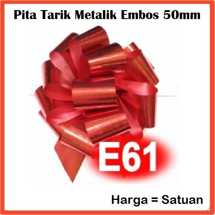 

Pita Tarik Pom Besar 50mm Metalik Embos Satuan untuk Dekorasi Pesta