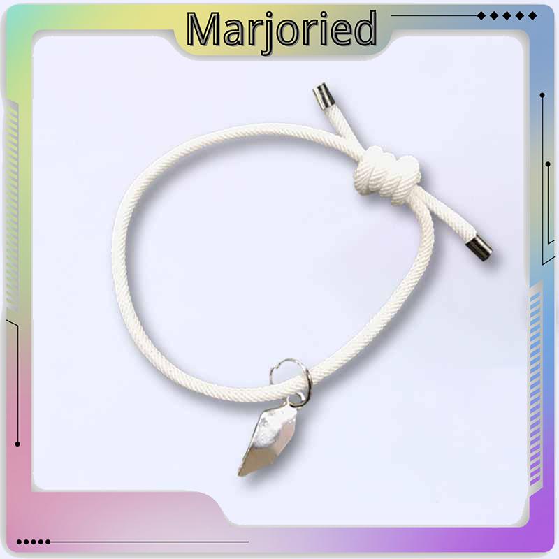 2 Pcs Gelang Couple Magnet Mahnet Hitam Dan Putih Cinta Batu Persahabatan Aksesoris-MJD