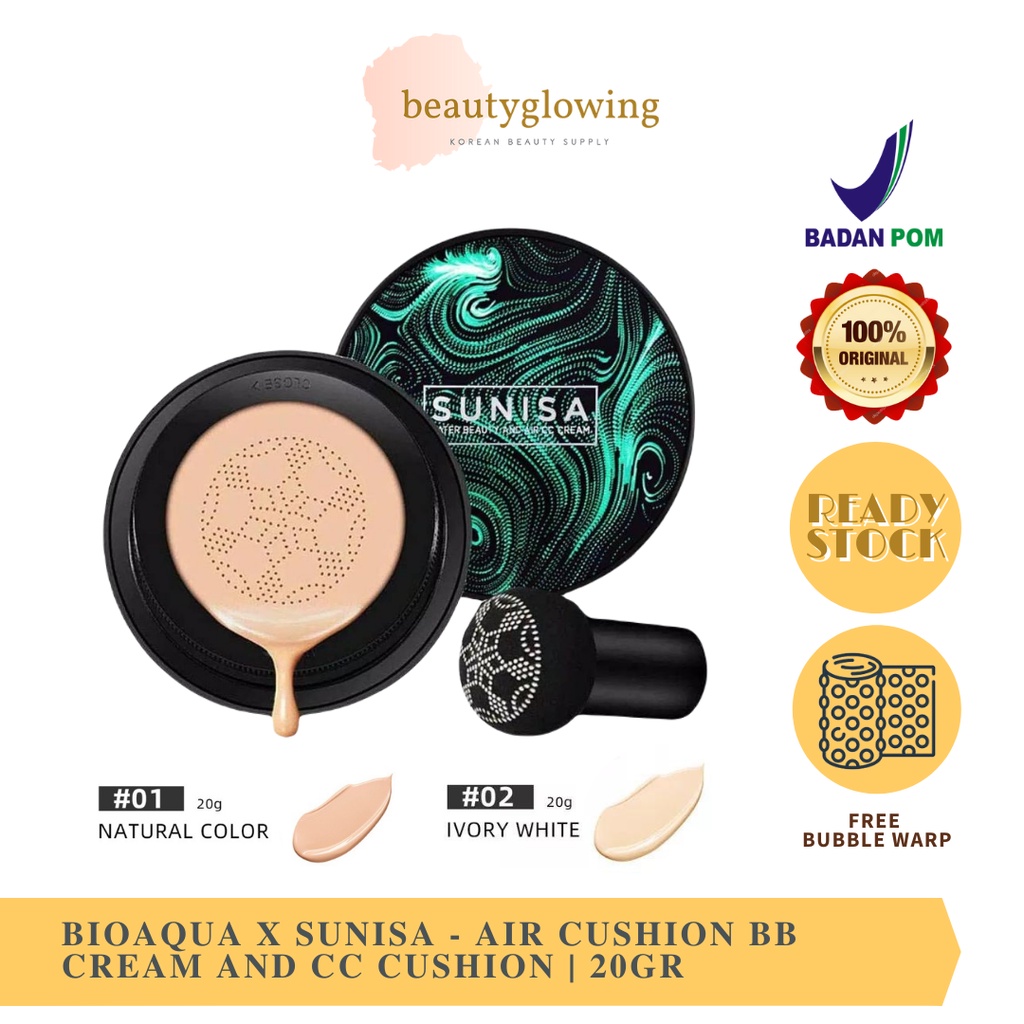 BIOAQUA x Sunisa Air Cushion BB Cream CC Cushion 20g