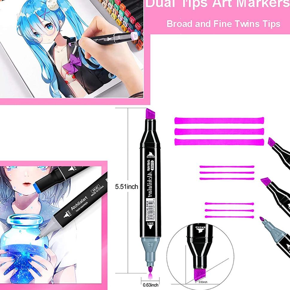 

Harga Murah✳➳ Z0PHG TouchFive 24/36/48/60/80 Warna Sketsa Spidol Umum General Marker Set Animation Markers ❆Sale