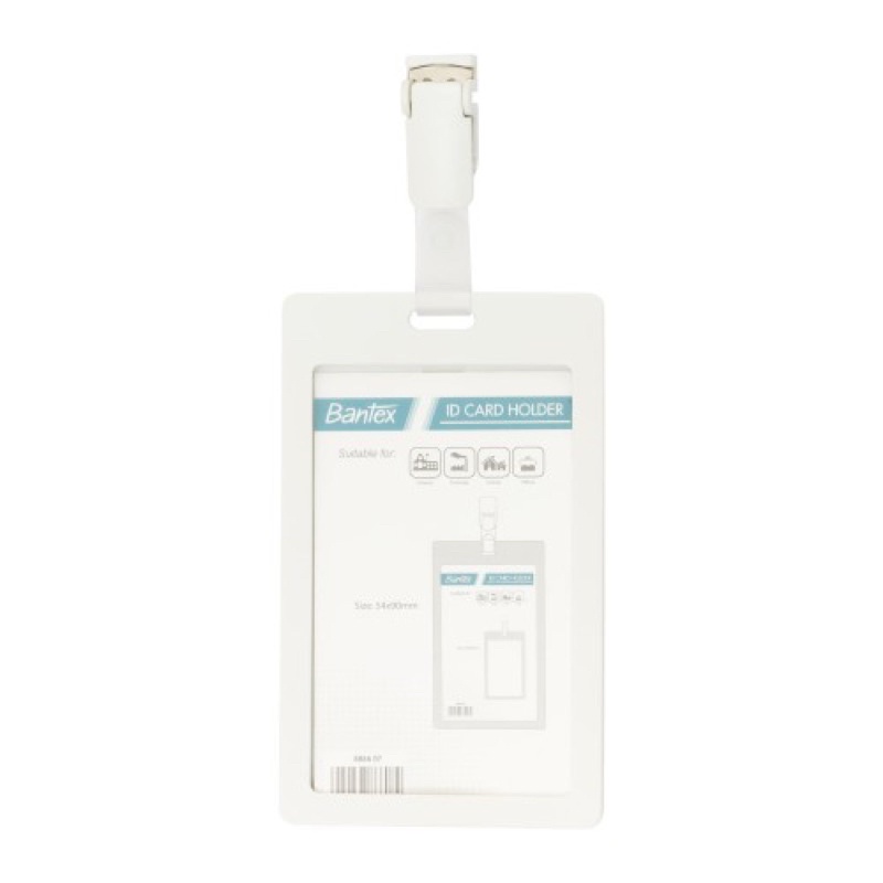 

Bantex Kalung ID Card With Clip Portrait White