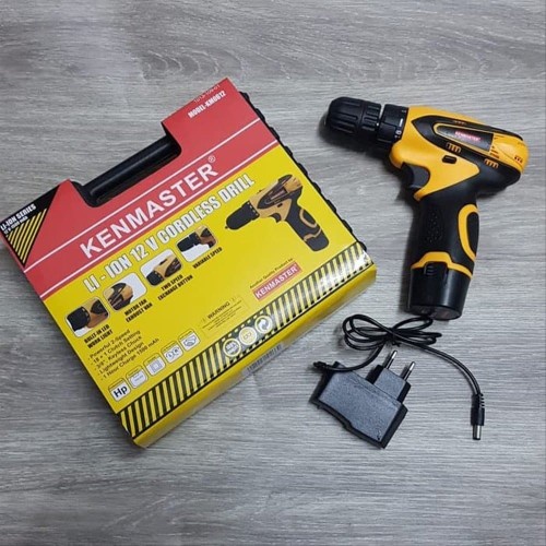 MESIN BOR BATERAI KENMASTER KM0612 - BOR CORDLESS KENMASTER - CHARGER