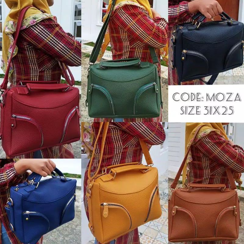 TAS PAPIRUT KULIT JERUK UKURAN L 35x25cm