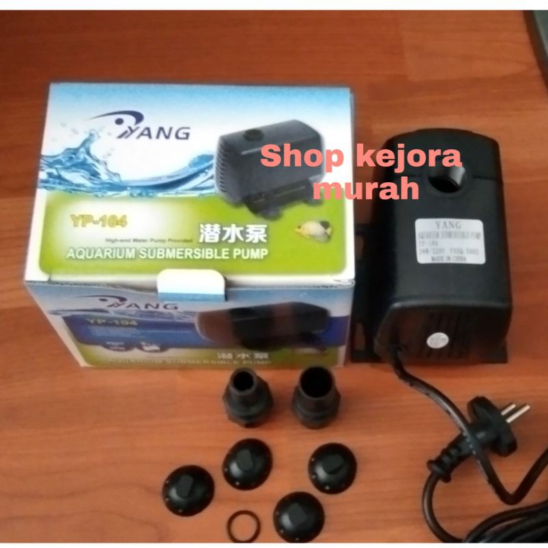 Mesin Pompa Kolam ikan YANG YP104 YP-104 2000L Mesin Pompa Aquarium kolam