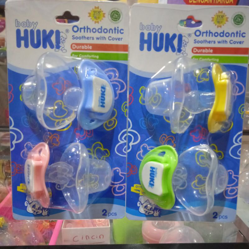 BABY HUKI ORTHODONTIC SOOTHER WITH COVER / KOMPENG HUKI