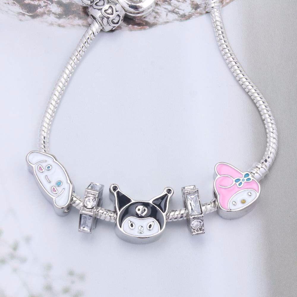 Gelang Rantai Manik Cinnamoroll Kuromi DIY Untuk Anak Perempuan