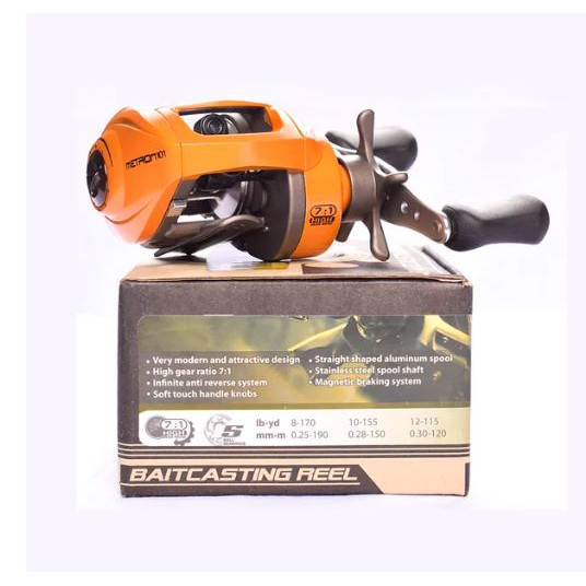 Reel BC Maguro METRON 100 Handle Kanan | 101 Handle Kiri Baitcasting Reel