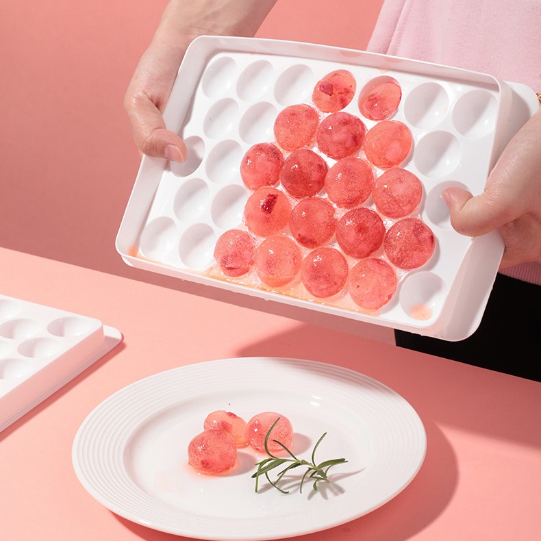 Bubble ice cube jelly mold tray / cetakan es batu bulat kecil