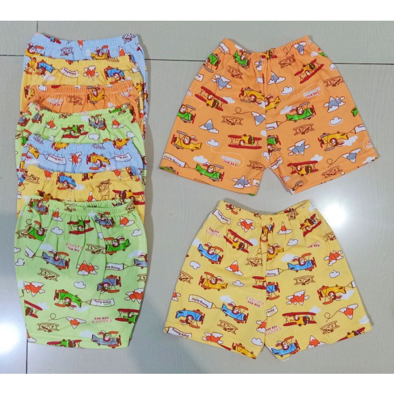 Celana Pendek Bayi dan Anak Halus SNI Zoko Motif Print