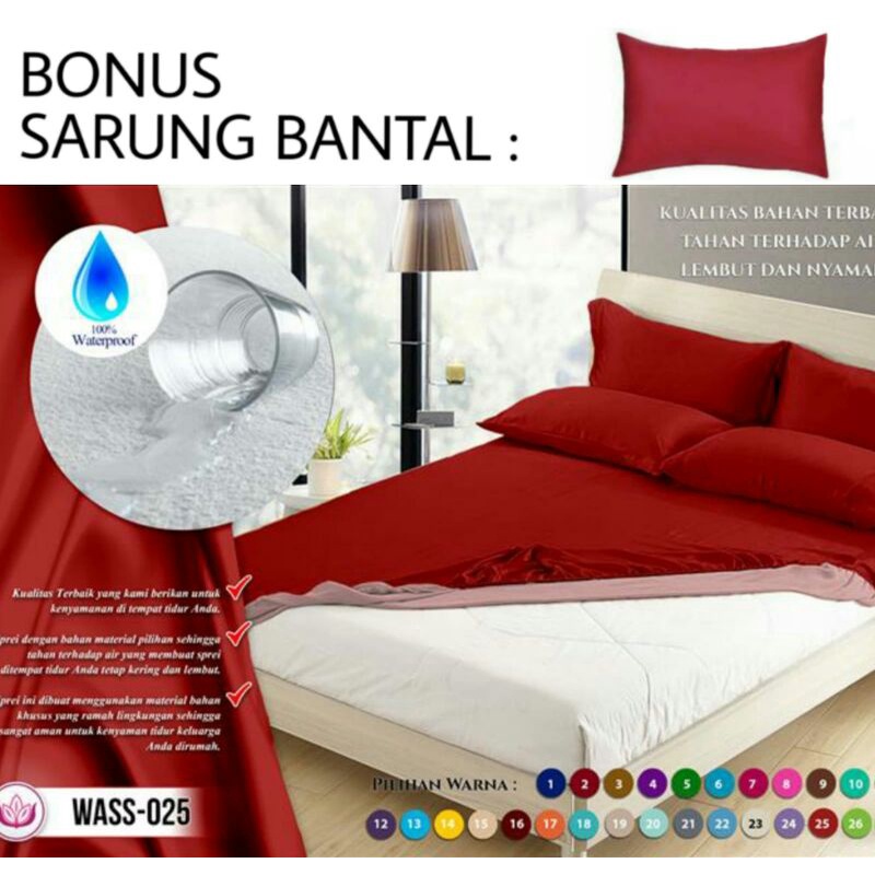 PROMO DISKON Sprei waterproof sprei air anti ompol TINGGI 30