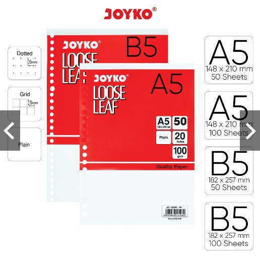 

Loose Leaf Kertas Isi File Binder Joyko